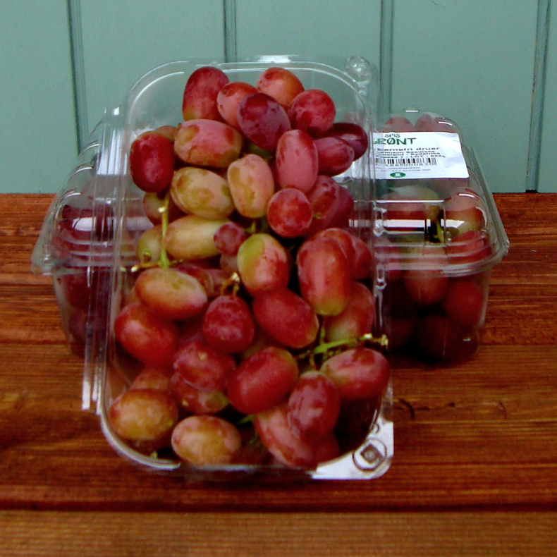 Druer, rde, stenfri, 500gr