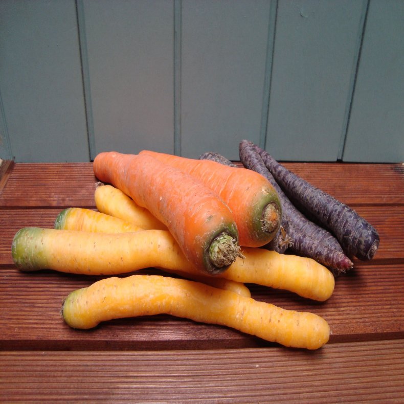 Gulerdder, mix farvet, 1 kg