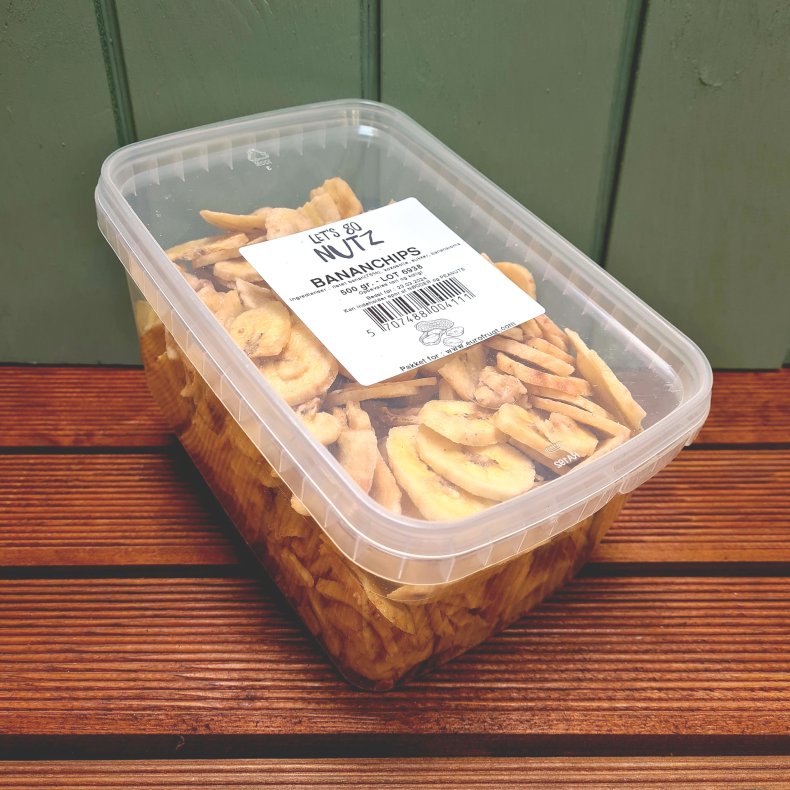 Bananchips, 500gr (kan ogs kbes p Nddekurven.dk)