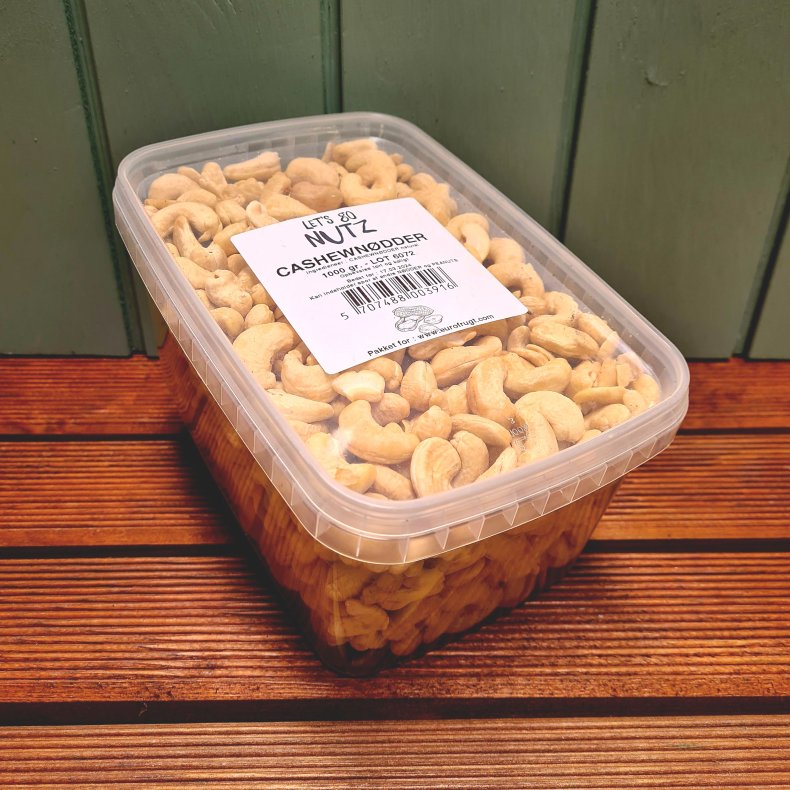 Cashewndder, Natural, 1kg (kan ogs kbes p Nddekurven.dk)