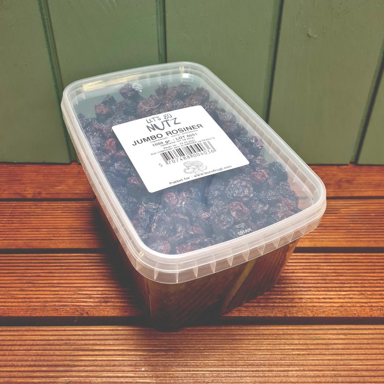 Rosiner, Jumbo, 1kg (kan ogs kbes p Nddekurven.dk)