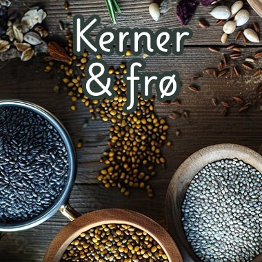 Dejlige kerner & frø, klar til madlavning eller bagværk