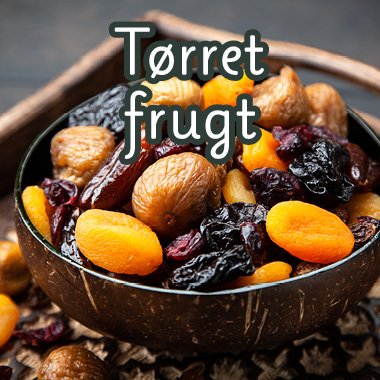 Saftigt tørret frugt, klar til nydelse