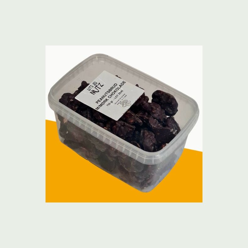 Peanutsbrud, mrk chokolade, 750gr