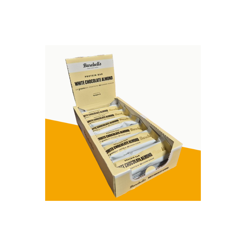Barebells, White chocolate Almond, 12x55 gr 