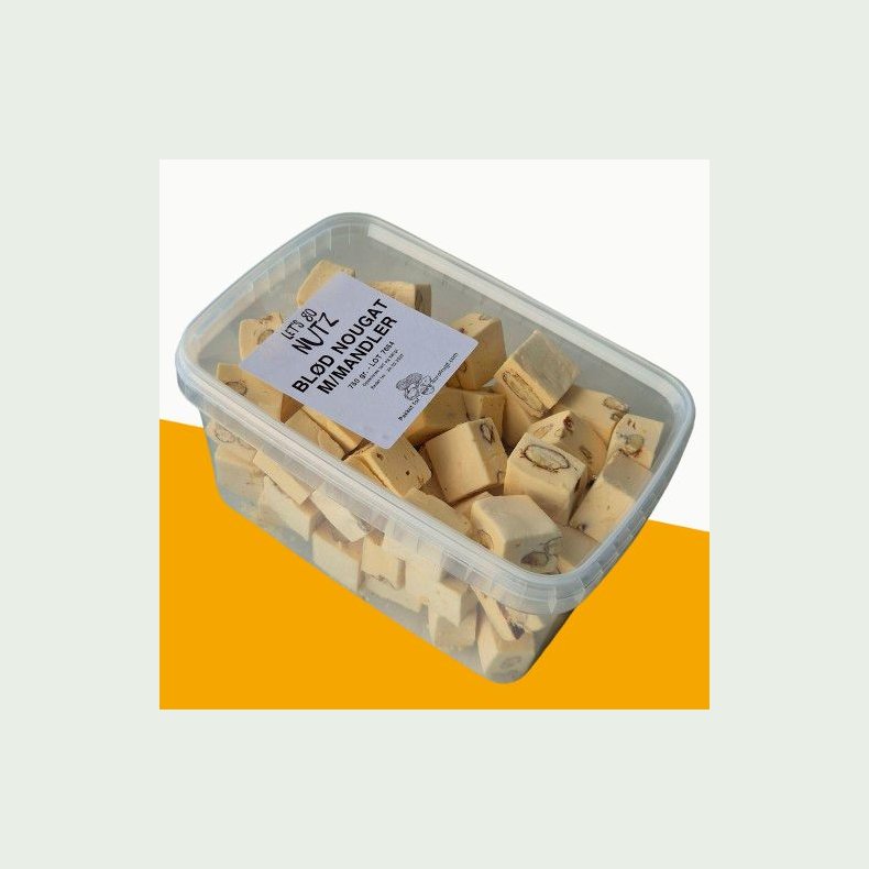 Bl�d nougat m/mandler, 750 gr