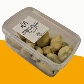 Medjoul dadler med hvid chokolade, 500gr 