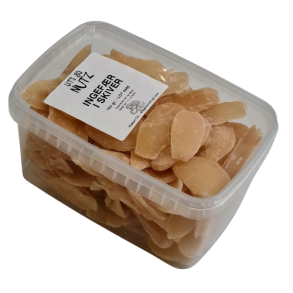 Ingef�r i skiver, dehydreret og kandiseret, 750 gr (kan ogs� k�bes p� N�ddekurven.dk)
