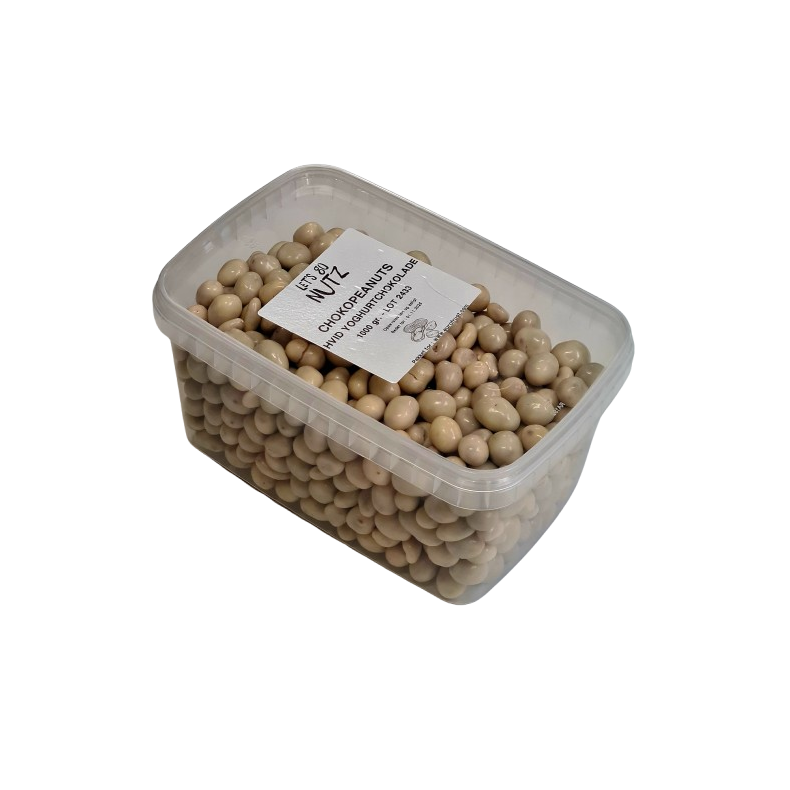 Chokopeanuts, hvid yoghurtchokolade, 1 kg (kan ogs kbes p Nddekurven.dk)