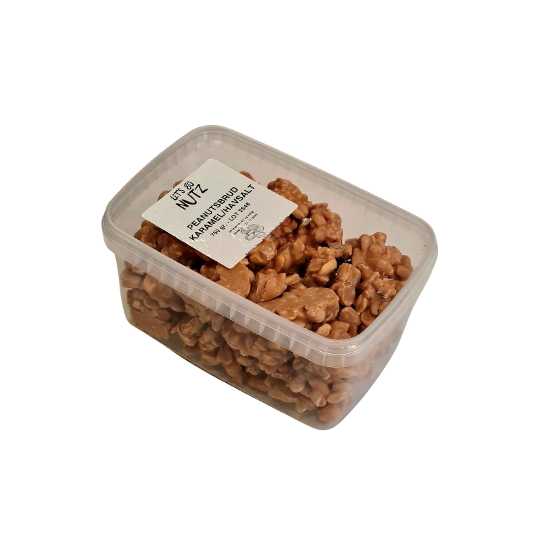 Peanutsbrud, karamel/havsalt, 750gr (kan ogs kbes p Nddekurven.dk)