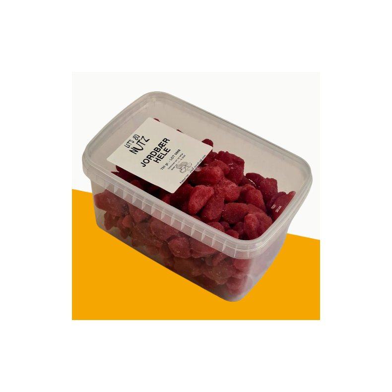 Jordbr, dehydreret og kandiseret, 750 gr