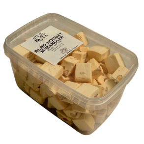 Bld nougat m/mandler, 750 gr (kan ogs kbes p Nddekurven.dk)