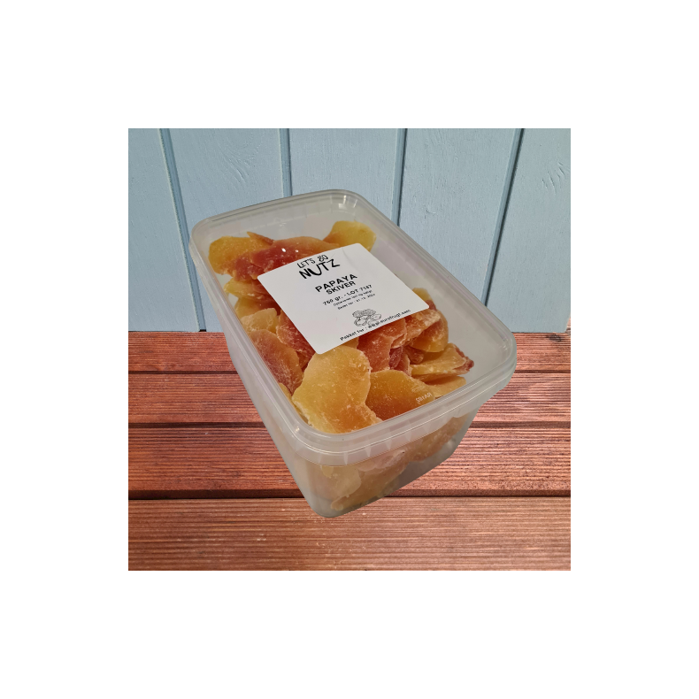 Papaya, trret, i skiver, 750 gr (kan ogs kbes p Nddekurven.dk)