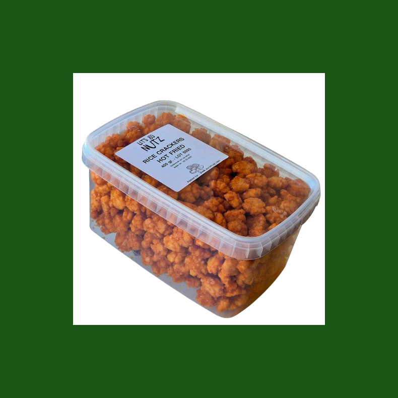 Rice crackers Hot Fried, 400gr (kan ogs� k�bes p� N�ddekurven.dk)