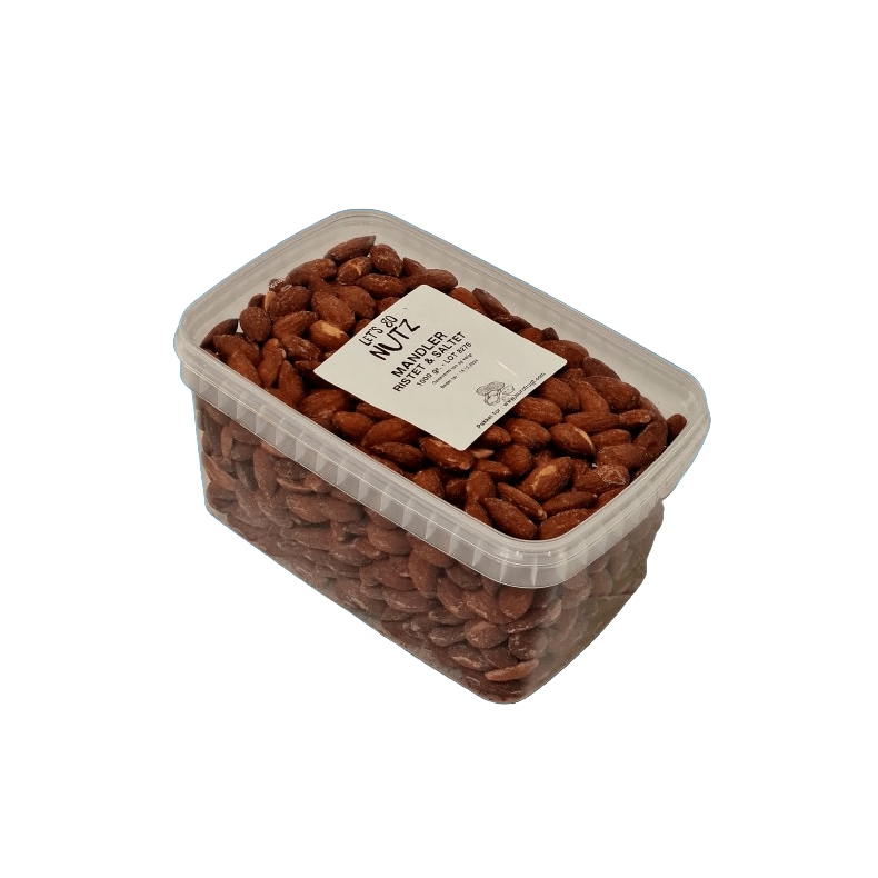 Mandler, ristede og saltede, 1kg