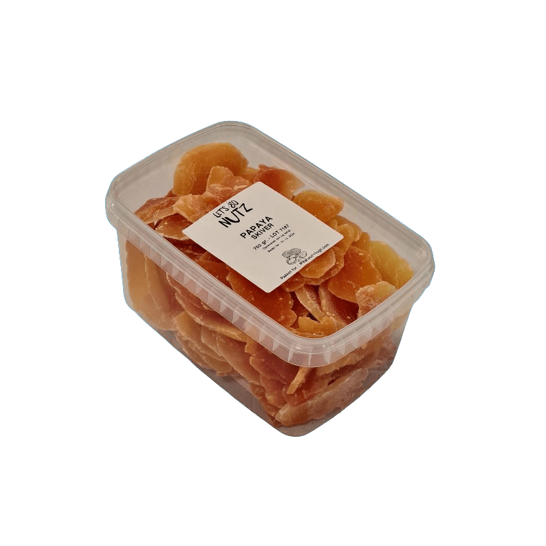 Papaya, trret, i skiver 750 gr