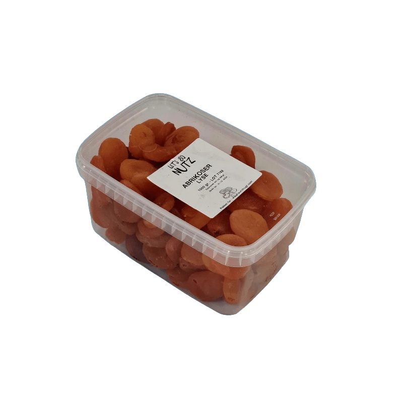 Abrikoser, trret, lyse, 1 kg